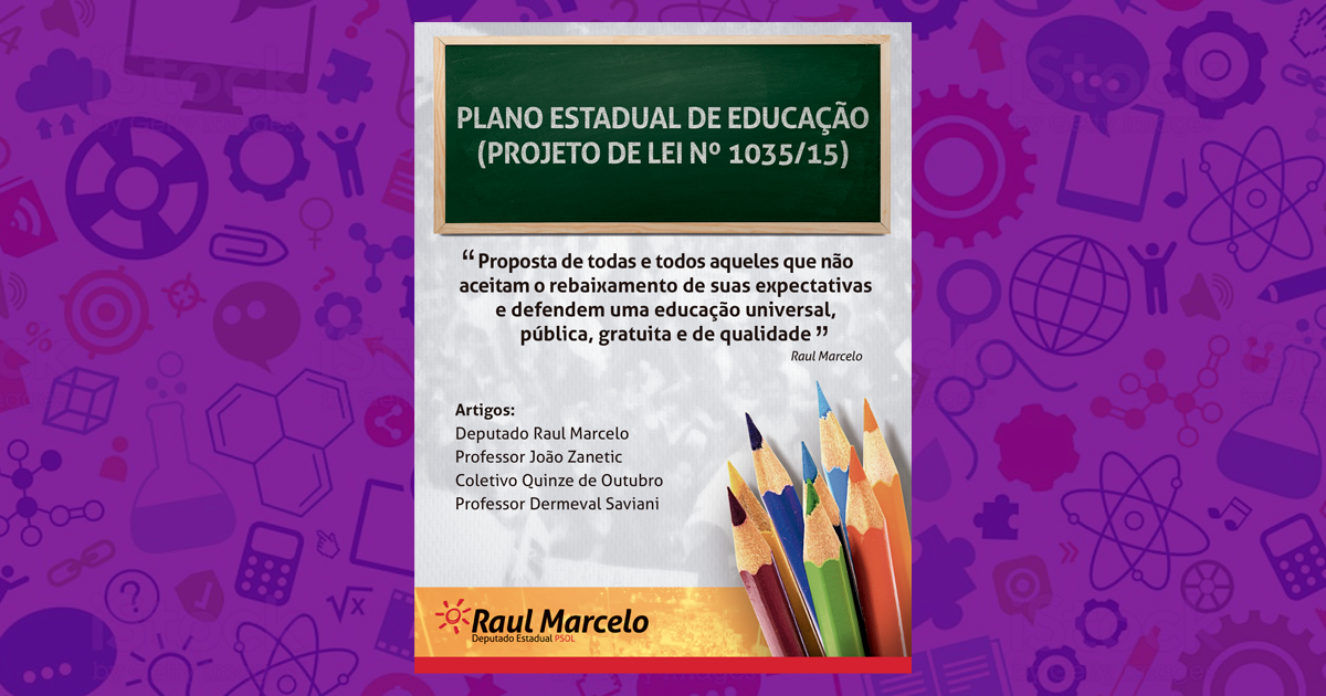 Cartilha – Plano Estadual de Educação (Organizador: Jean Peres)