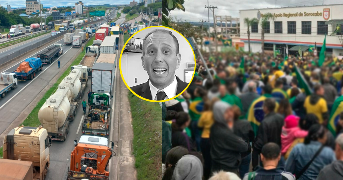 MP abre investigação contra prefeito de Sorocaba após participar de bloqueio da rodovia Raposo Tavares e se omitir de atos golpistas em frente a quartel; denúncias são de Raul Marcelo