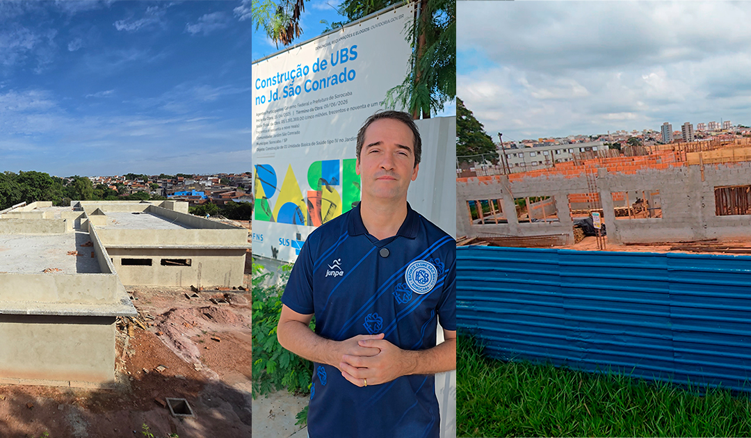 Raul Marcelo visita obras de três novos postos de saúde viabilizados junto ao governo federal para Sorocaba