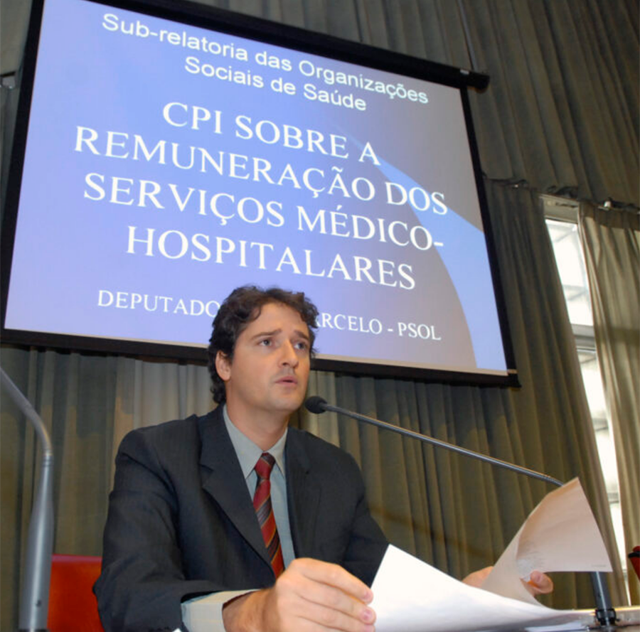 Home Raul Marcelo na CPI da Saúde